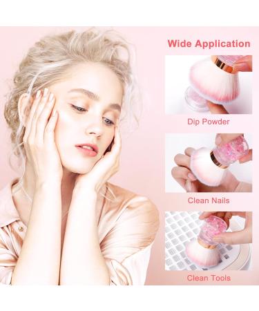 Nail Dust Brush - Pink Soft Remover for Acrylic Nails & Nail Art | Manicure Clean Up Tool - Buy Online on SooperMarket.com