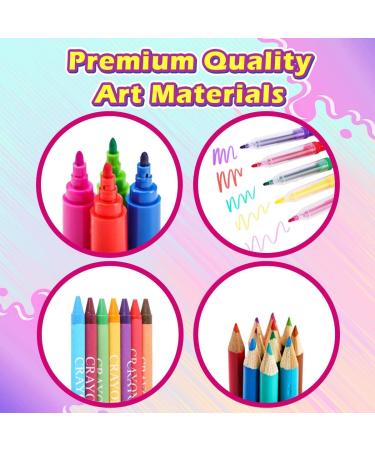 Dinonano 238-Piece Drawing Painting Art Set for Kids | School Supplies Kit with Paint Makers, Sketch Pad, Easel, Crayons, Watercolor Pencils, Markers | Ideal for Boys and Girls Ages 3-12 - Buy Online on SooperMarket.com