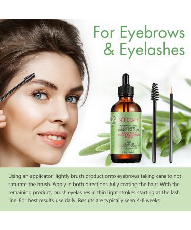 100% Organic Rosemary Oil for Hair Growth | Nourish Scalp & Stimulate Hair Growth with Essential Oil & Massager - Buy Online on SooperMarket.com
