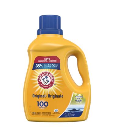 Arm & Hammer Liquid Laundry Detergent Super Concentrated Clean Fresh Scent 100 Loads 2.96-L