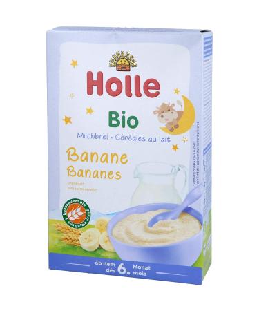 Holle Organic Milk Porridge Banana - 250g (1 Pack) | Healthy Baby Food | International Shipping - Buy Online on SooperMarket.com