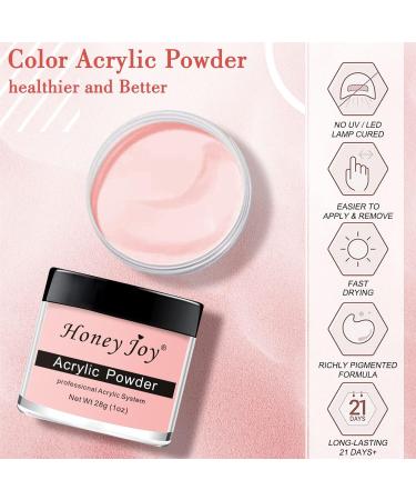 28g Acrylic Nail Powder Set for French Manicure - White, Clear, Black, Nude | HJ-NAP017 (No.12) - Buy Online on SooperMarket.com