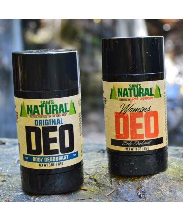 Sam s Natural Deodorant - Original - Holiday Gifts - Stocking Stuffers - Gifts for Men - Aluminum Free DEO - No phthalates parabens sulfates or dyes - Vegan Cruelty Free - 3 oz - Buy Online on SooperMarket.com