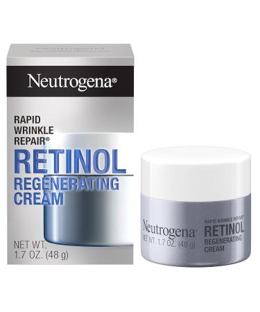 Neutrogena Rapid Wrinkle Repair Retinol Face Moisturizer, Daily Anti-Aging Face Cream with Retinol & Hyaluronic Acid to Fight Fine Lines, Wrinkles, & Dark Spots, 1.7 oz