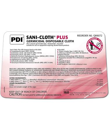 PDI Sani-Cloth Plus - Large Germicidal Disposable Cloth - 160 Count - Buy Online on SooperMarket.com