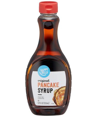 Amazon Brand - Happy Belly Pancake Syrup, Original Flavor, 12 Fl Oz 12 Fl Oz (Pack of 1)