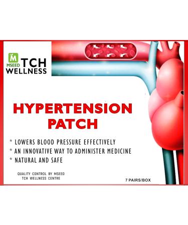 Herbal 100% Natural Lowering Blood Pressure Heat transdermal Patch for Hypertension (3 Boxes) 42 Patches - Buy Online on SooperMarket.com