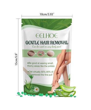 Pain-Free Pearl Wax for Hair Removal | Aloe Vera Hard Wax Pearls for Sensitive Skin Perfect for Bikini Legs Arms & More - Buy Online on SooperMarket.com