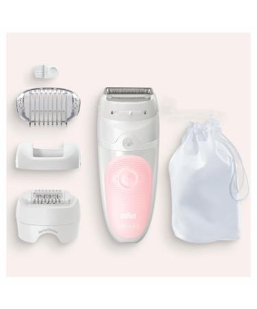 Buy Braun Silk- pil 5 Epilator for Women - Hair Removal Trimmer Massager Accessories Included - Model 5-620 Flamingo - Fast International Shipping - Buy Online on SooperMarket.com