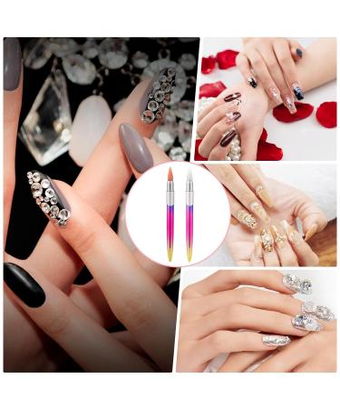 2-Piece Rhinestone Picker Set with Interchangeable Wax Tip - Nail Art Applicator Tool for Perfect Manicures - Buy Online on SooperMarket.com