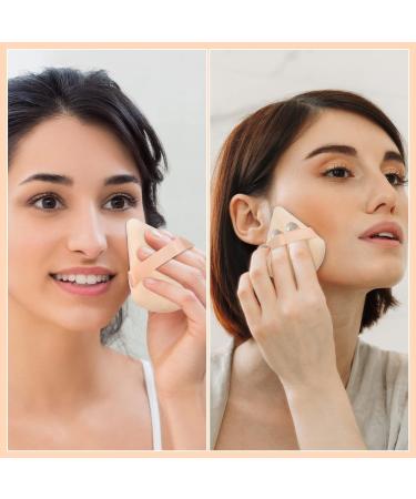 Pinenuts 12 Pcs Triangle Powder Puff Set - 4 Colors Makeup Sponge for Mineral & Loose Powder - Buy Online on SooperMarket.com