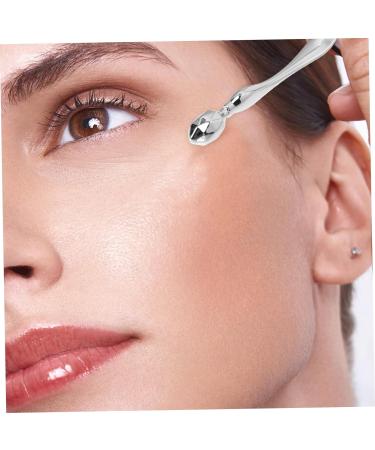 WOONEKY 2pcs Eye Cream Stick Eye Massaging Rod Massaging Tools Face Massager Face Tools Eye Cream Roller Makeup Tools Miniature Garden Tools Wrinkle Remove Stick Gift Zinc Alloy Metal 8x1cm Silver - Buy Online on SooperMarket.com
