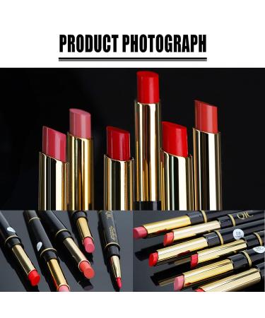Aseawave 2 in 1 Lip Liner and Lipstick Makeup Set - Waterproof & Long-Lasting Matte Lipstick - 6Pcs Gift Set for Daily, Travel, Party, Work - Buy Online on SooperMarket.com