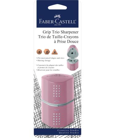 Faber-Castell Grip Trio Pencil Sharpener - Rose Shadows (Packaging May Vary)