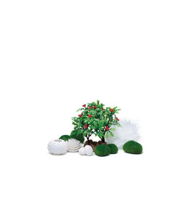 Biorb 55025 Decor Set 15l Winter - Aquaria decoration with realistic artificial aquatic plants roots and stones for beautiful aquari design - for fresh water and sea water Winter 15 liters
