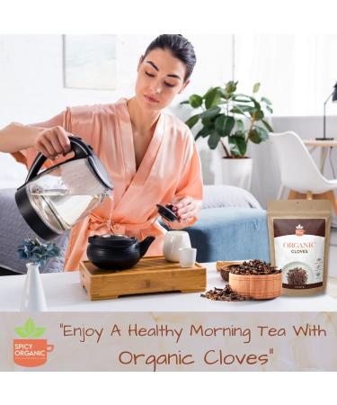 Organic Cloves Whole - 100% Pure USDA Organic - Non-GMO - Keto Friendly - Non-Irradiated - 4 oz - Buy Online on SooperMarket.com