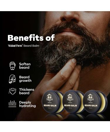 Waking Forest Beard Balm Kit for Men | All-Natural Thicker Beard Growth Butter & Softener | Ultimate Moisturizer Beard Growth Kit - Buy Online on SooperMarket.com