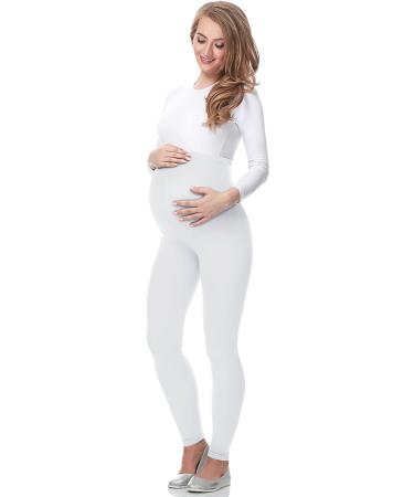 Be Mammy Maternity Long Leggings 02 M White - Comfortable and Stylish Pregnancy Pants - Buy Online on SooperMarket.com