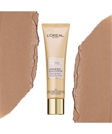 L'Or al Paris Age Perfect Tinted Day Cream Medium to dark 02 Moisturising for Dry and Mature Skin 30 ml Medium to Dark 02 30 ml (Pack of 1) - Buy Online on SooperMarket.com