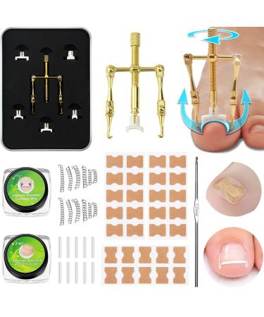 Ingrown toenails set toenail correction patch proofreading pedicure ingrown toenails stripes stainless steel foot care set professionally grown toe nails ingrown to paronychy.