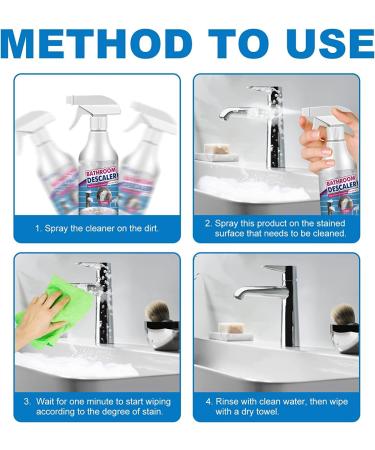 HOPASRISEE Stubborn Stains Cleaner Limescale Cleaner All Purpose Foam Cleansing Foam Spray North Moon Bubble Cleaner Foam Spray (2PCS) - Buy Online on SooperMarket.com