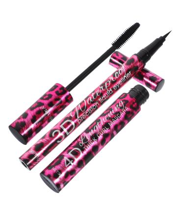 WOONEKY 1pc Design Leopard Dry Sweatproof Waterproof Eyeliner Quick Pencil Pen