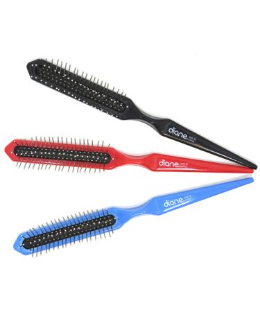 Diane 3-row Wire Bristle In Cushion Base Wig Hair Brush 8132 Assorted Colors
