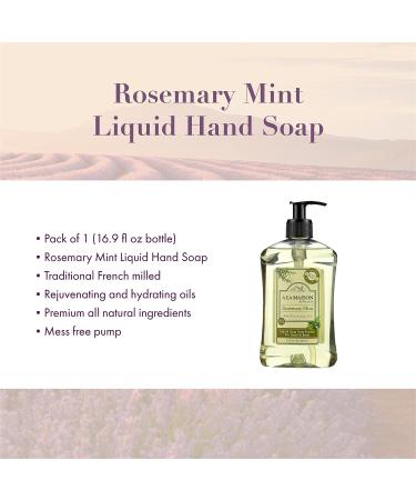 A LA MAISON Rosemary Mint Liquid Hand Soap - Natural Moisturizing Soap 16.9 oz Bottle - Buy Online on SooperMarket.com