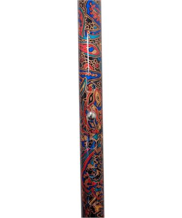 PCP Mobility & Homecare Adjustable Cane Aluminum Offset Handle with Wirst Strap Paisley Pattern - Buy Online on SooperMarket.com