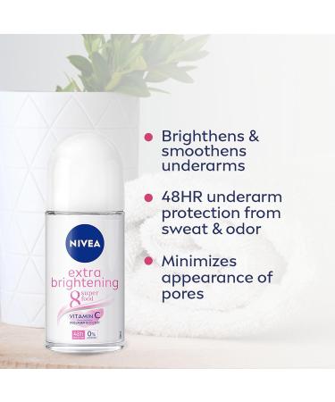 Nivea Deodorant Whitening Extra Care 48h Roll-on: 50 Ml. (Pack of 3) - Buy Online on SooperMarket.com