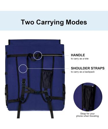 JJRING Heavy Duty Plein Air Artist Backpack - Blue | Art Supply Tote Bag for 18x24 Drawing Boards - Buy Online on SooperMarket.com