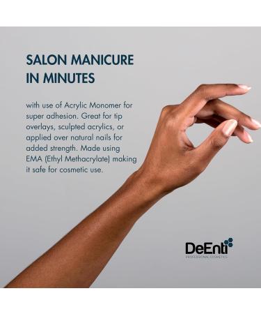DeEnti Nomma Plus Professional Liquid Monomer - Non-Yellowing EMA Nail Liquid for Acrylic Powder | 4oz Salon Quality Manicure & Pedicure Supplies - Buy Online on SooperMarket.com