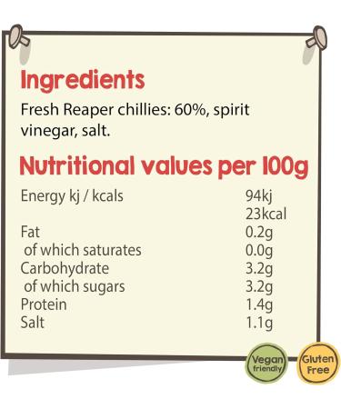 South Devon Chilli Farm Reaper Chilli Sauce | Carolina Reaper Heat Level 12/10 | 50ml Pocket Size Bottle - Buy Online on SooperMarket.com