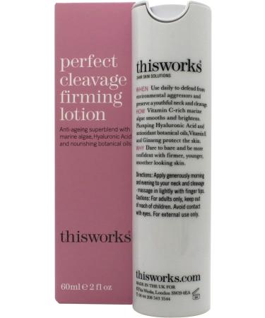 This Works Perfect Cleavage Firming Lotion - Anti-Ageing Moisturizer for Neck & D colletage - Skin Tightening Cream with Vitamin C, Algae & Larch Extract - 60ml - Buy Online on SooperMarket.com