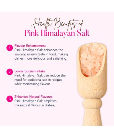 Premium Pink Himalayan Sea Salt (Coarse) 500g - 100% Pure Vegan Gluten-Free | Natural Pink Salt From Himalayan Mountains | Resealable Pouch for Grinder Refills - Enhance Flavor & Health Benefits - Buy Online on SooperMarket.com