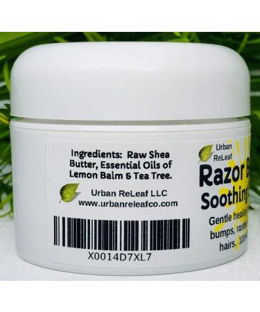 Urban ReLeaf RAZOR BUMP Soothing Salve - 1 oz | Natural Vegan Formula for Ingrown Hairs, Rashes, and Razor Burn on Face, Neck, Bikini, and Body - Buy Online on SooperMarket.com