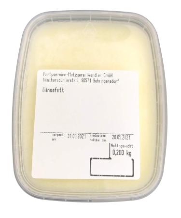 Buy Unseasoned Homemade Goose Fat (200g) - Premium Quality for Cooking & Baking | International Shipping Available - Buy Online on SooperMarket.com
