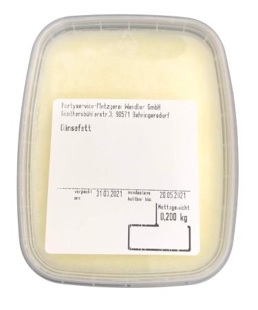 Goose fat/goose lard unseasoned homemade (200gr)