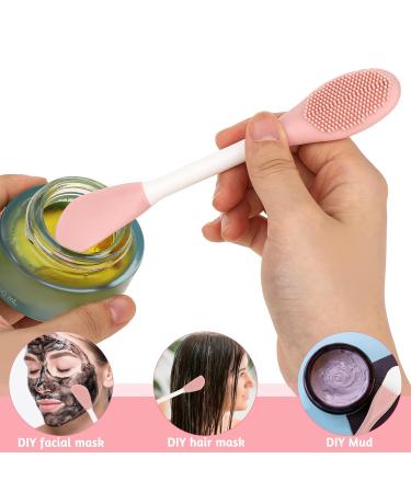 Thinp 2 Pcs Double-Ended Silicone Face Mask Applicator Tool - Ideal for Mud Clay & Gel Masks | Perfect Skin Care Brush for Effortless Application - Buy Online on SooperMarket.com