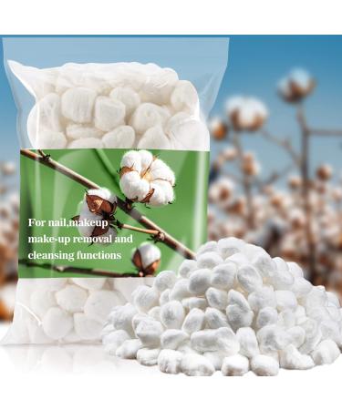 Cotton Balls - RAINFLOW 200PCS Cotton Balls for Face or Nail Polish Remover White Large Cotton Balls Bulk Daily Personal Cleaning Absorbent and Soft Premium Cotton Rounds Wipe Outer Contour of Ear
