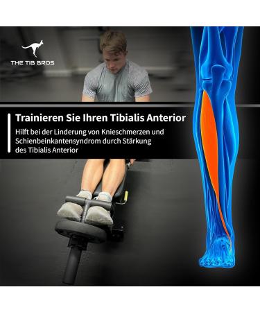 Tib Bar for Tibialis Strengthening - Iron Shin Muscle Trainer with Free Weight Collar & eBook | Optimal ATG Program Equipment - Buy Online on SooperMarket.com