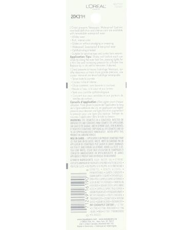 L'Oreal Telescopic Control Tip Liquid Eyeliner Waterproof 800 Black - Long-Lasting, 0.08 fl oz - Buy Online on SooperMarket.com