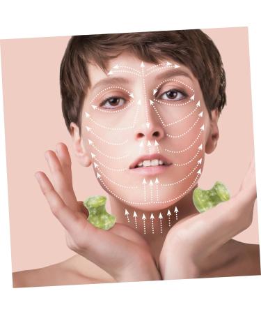 FOYTOKI 2pcs Gua Sha Roller Gua Sha Face Roller Darcy Facial Roller Scratchboard Tools Remove Wrinkles Skin Roller for Face Mushroom Shaped Guasha Board Scraper Tool Eye Massage Set Jade - Buy Online on SooperMarket.com
