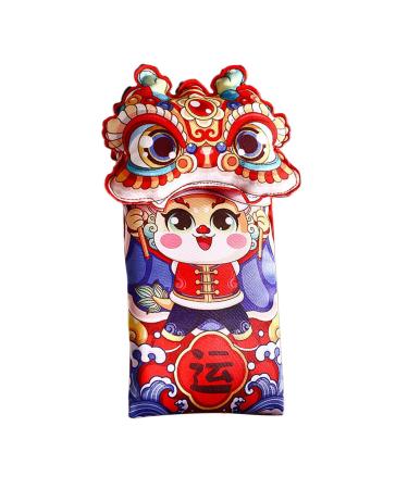 Harilla Hong Bao Red Packets Gift Packets Hongbao Lucky Money Chinese Lunar New Year Red Envelopes for Spring Festival Graduation Open Eyes 13x22cm