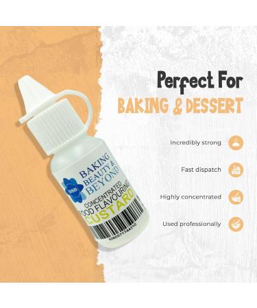 Baking Beauty and Beyond Concentrated Food Flavouring Oil - Food Grade Flavours for Candy Making Baking Lip Balm Gloss - Custard (100 Millilitres) - Buy Online on SooperMarket.com