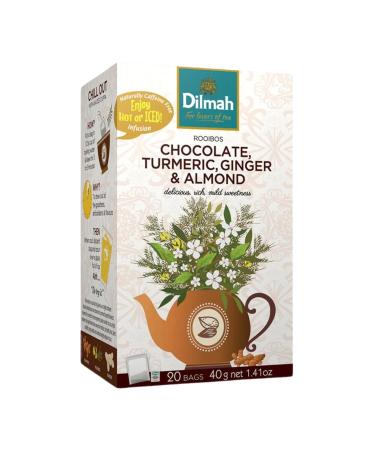 Dilmah Rooibos with Chocolate Turmeric Ginger & Almond 20 Tea Bags Ethical Sri Lankan Tea