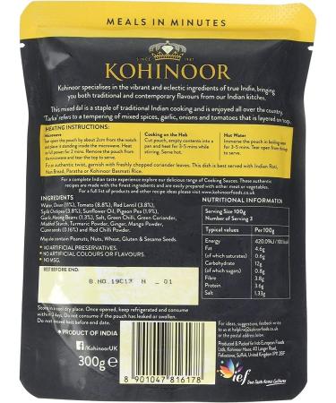 Kohinoor Dal Tarka Lentils 300g - Buy Online on SooperMarket.com