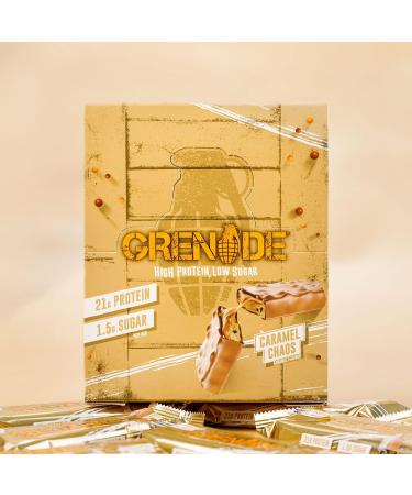 Grenade Carb Killa Protein Bar 12-Pack - Caramel Chaos Flavor | High Protein, Low Carb Snack - Buy Online on SooperMarket.com