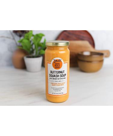Zoup! Good Really Good Butternut Squash with Brown Butter & Sage Soup - 16 oz - Gluten Free, No Artificial Ingredients, Ready to Serve - Buy Online on SooperMarket.com