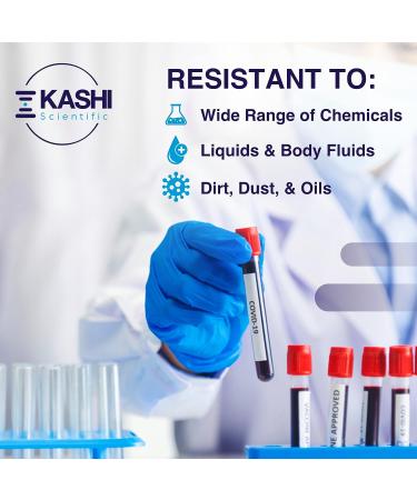 Kashi Scientific Disposable Nitrile Exam Gloves - 4 mil, Powder-Free, Latex-Free, Blue - X-Small, 100 Count - Food Safe Gloves - Buy Online on SooperMarket.com